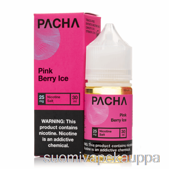 Vape Kauppa Vaaleanpunainen Marjajää - Pacha Suolat - 30ml 25mg